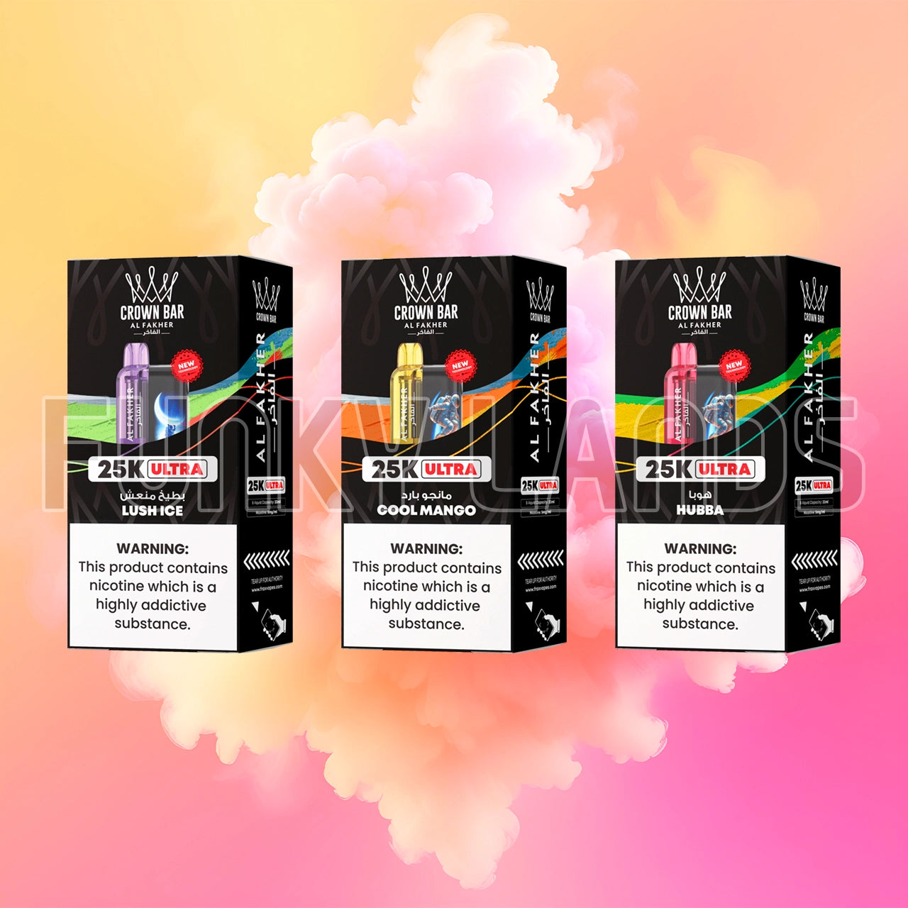 AL Fakher Crown Bar Ultra 25K Disposable Vape