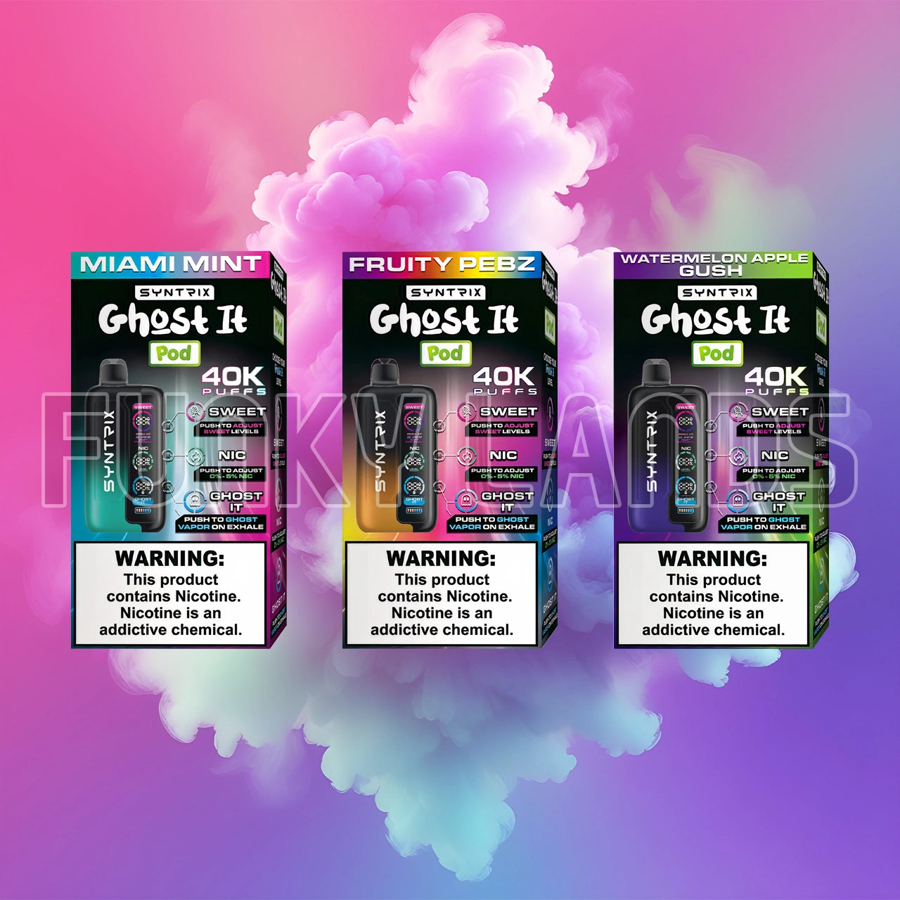 Pod Juice SYNTRIX x Ghost It 40K Puffs Disposable