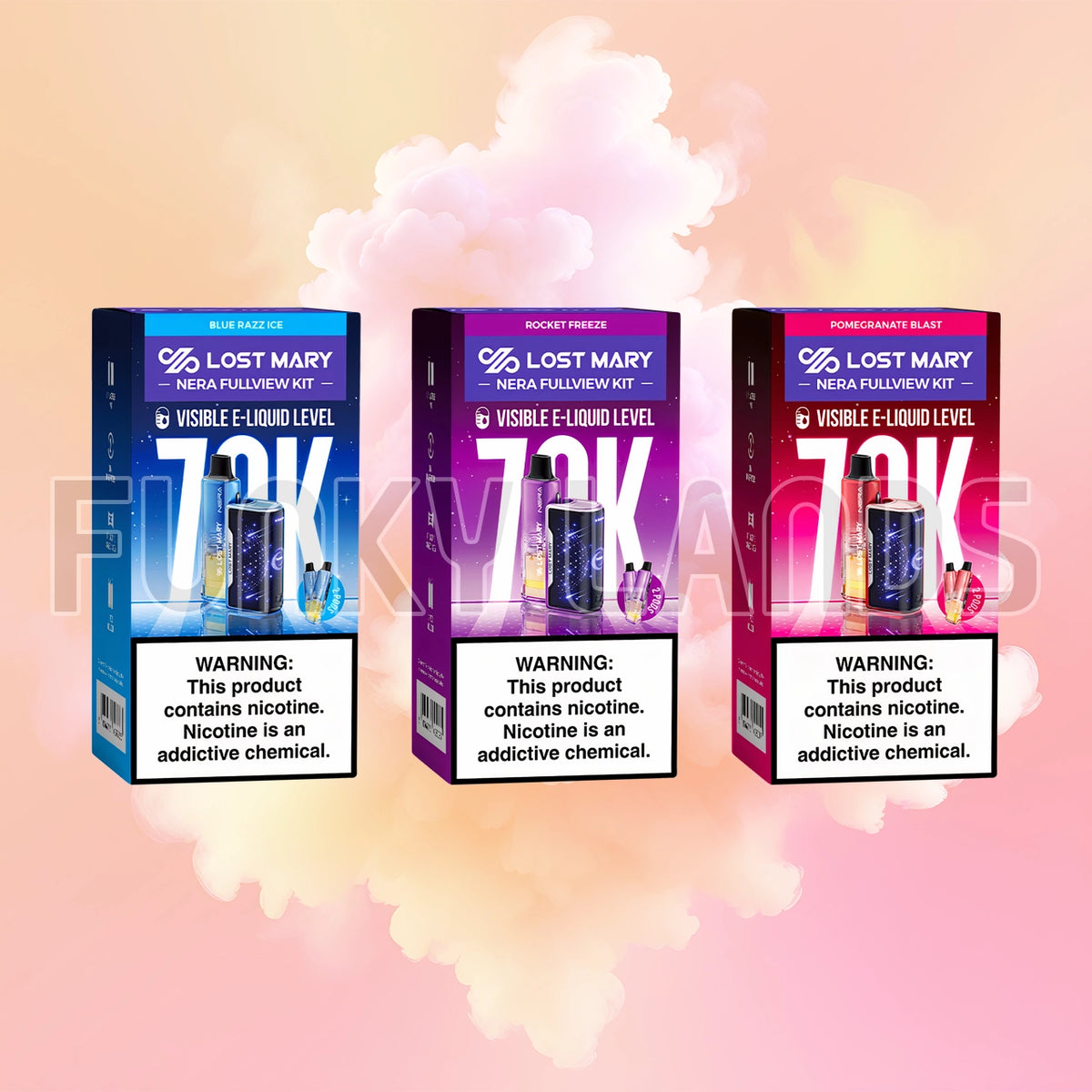 Lost Mary NERA Fullview 70000 Puffs Kit & Pod Disposable
