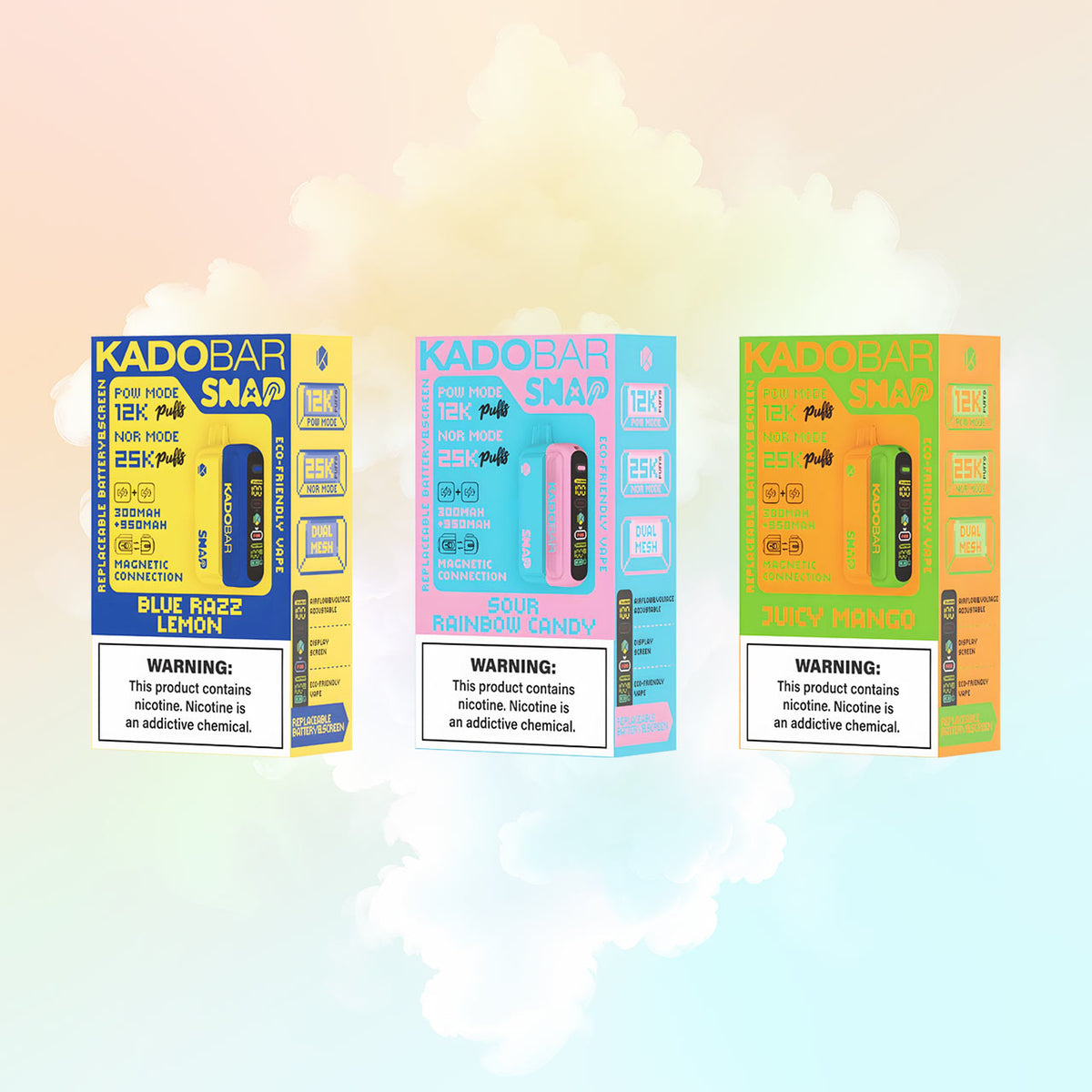 KADO Bar Snap 25K Vape Disposable | Battery + Pod Sold separately Funky Lands KADO Bar Snap 25K Vape Disposable | Battery + Pod Sold separately Funky Lands