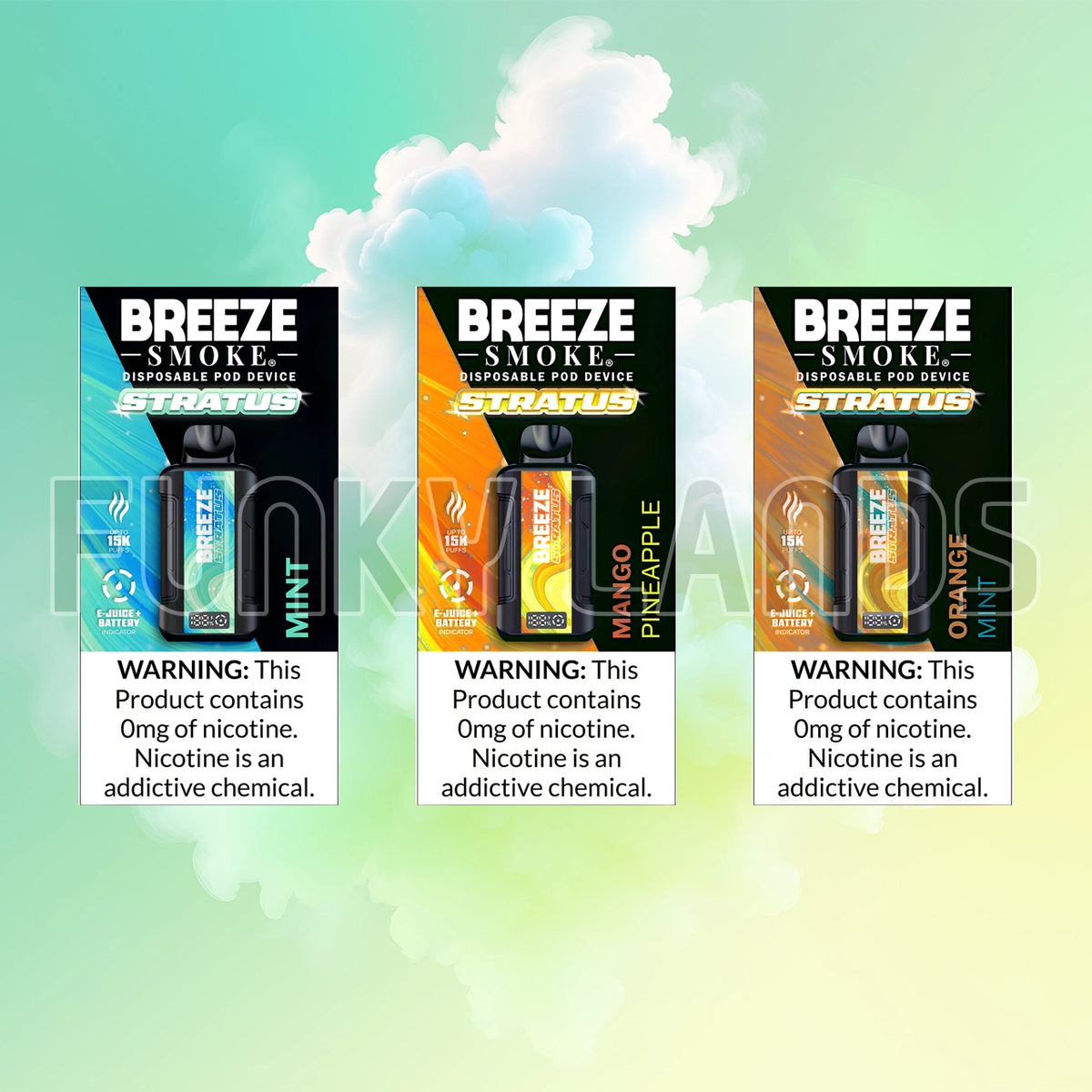 Breeze Stratus 15000 Puffs 0% Nicotine Disposable