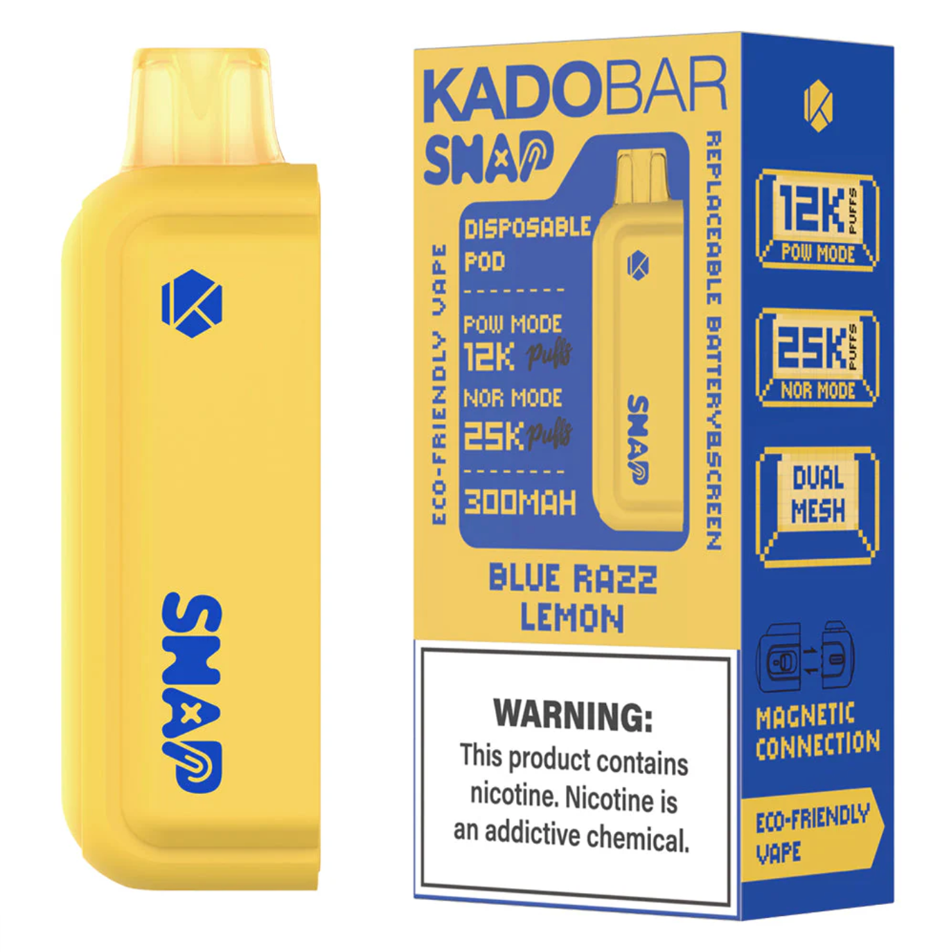 KADO Bar Snap 25K Vape Disposable | Battery + Pod Sold separately Funky Lands KADO Bar Snap 25K Vape Disposable | Battery + Pod Sold separately Funky Lands