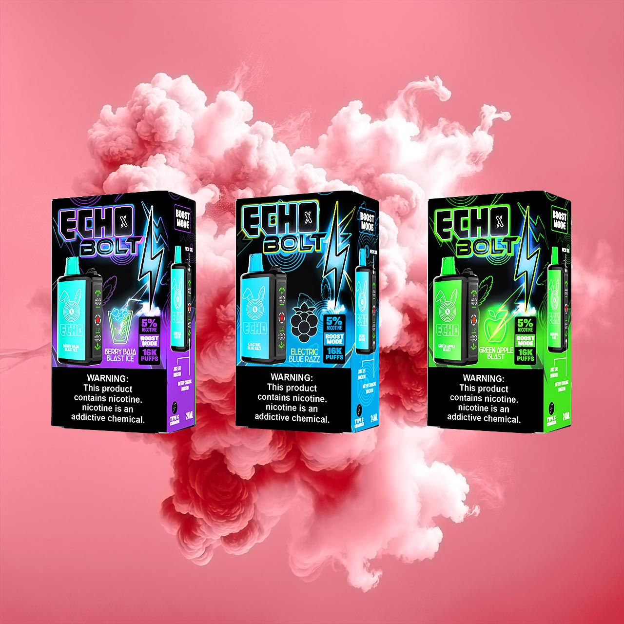 Echo Bolt 16K Vape | cheap | Echo Bolt 16000 puffs Vape – Funky Lands