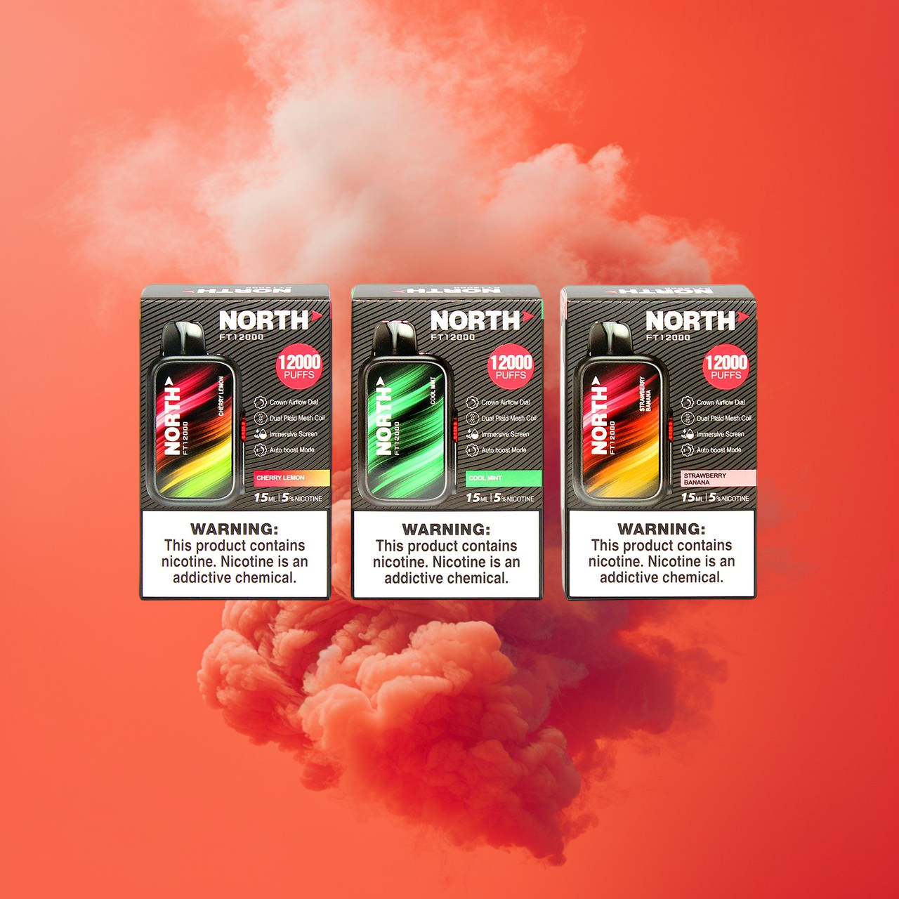 North FT12000 ZERO Nicotine | North 12K Nicotine Free | 12000 puffs ...